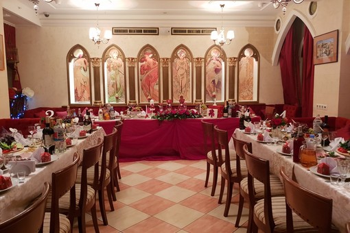 Ресторан Бахтриони. Красный зал до 60 человек. Фото 6