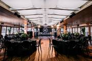 Банкетные залы Яхт Ивент / Yacht Event. Мягкий зал на верхней палубе ресторана Чайка